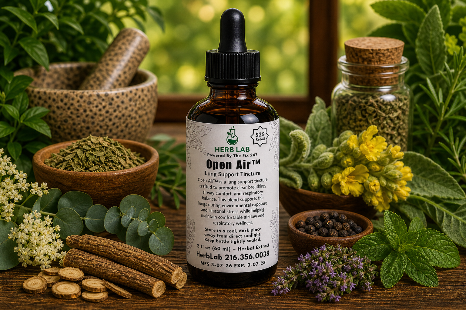 Open Air™ Lung Support Tincture | Herb Lab®