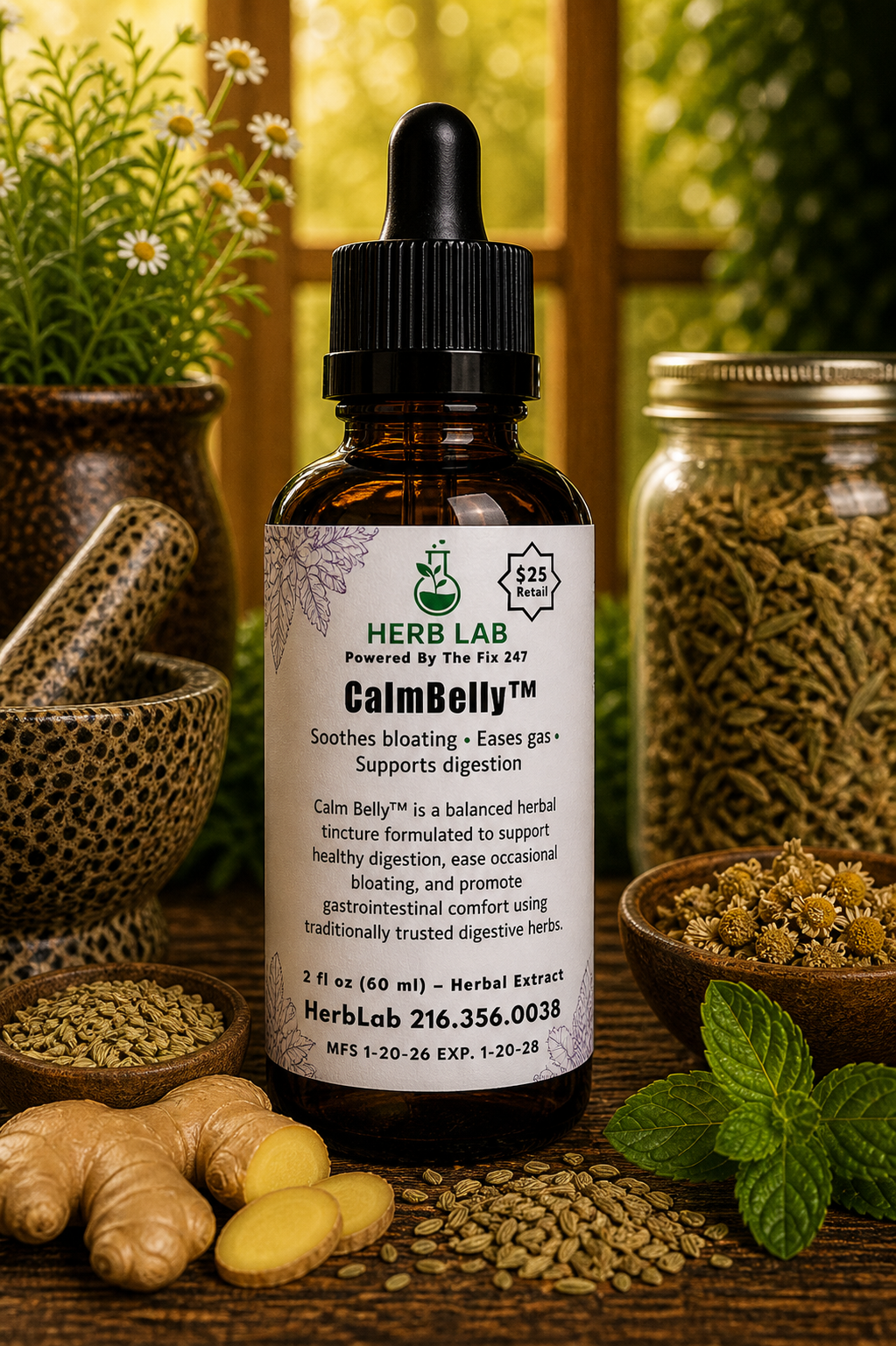 Herb Lab®-Calm Belly™ Tinture