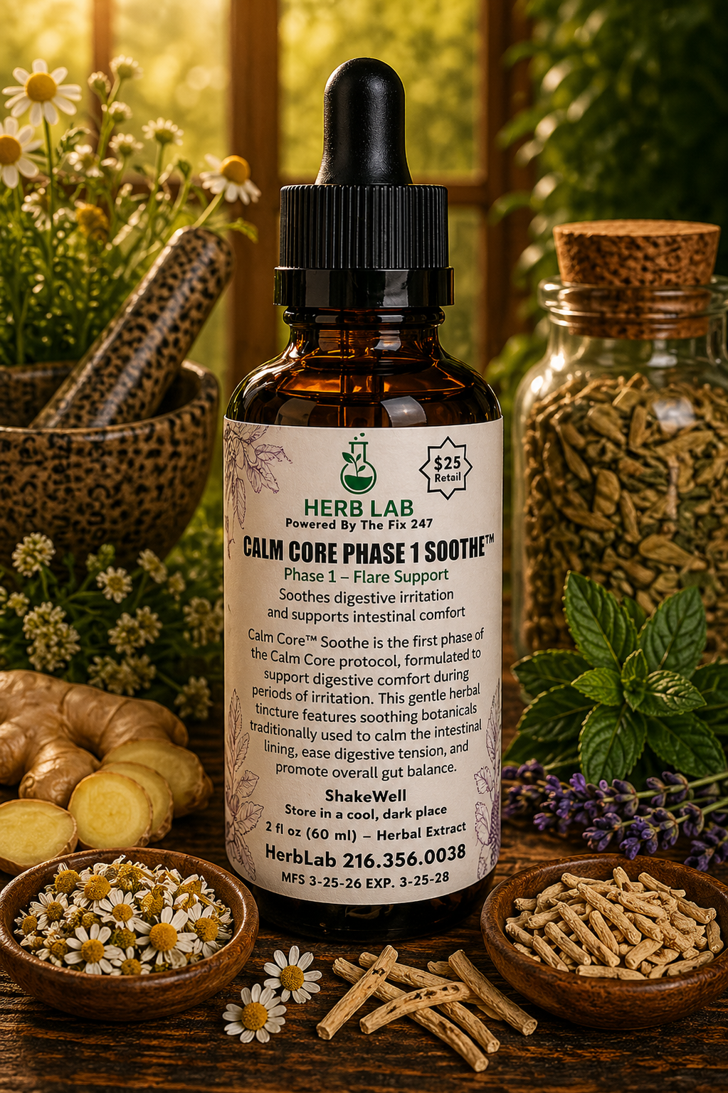 Herb Lab®-Core Calm-Soothe Phase 1™ Tincture