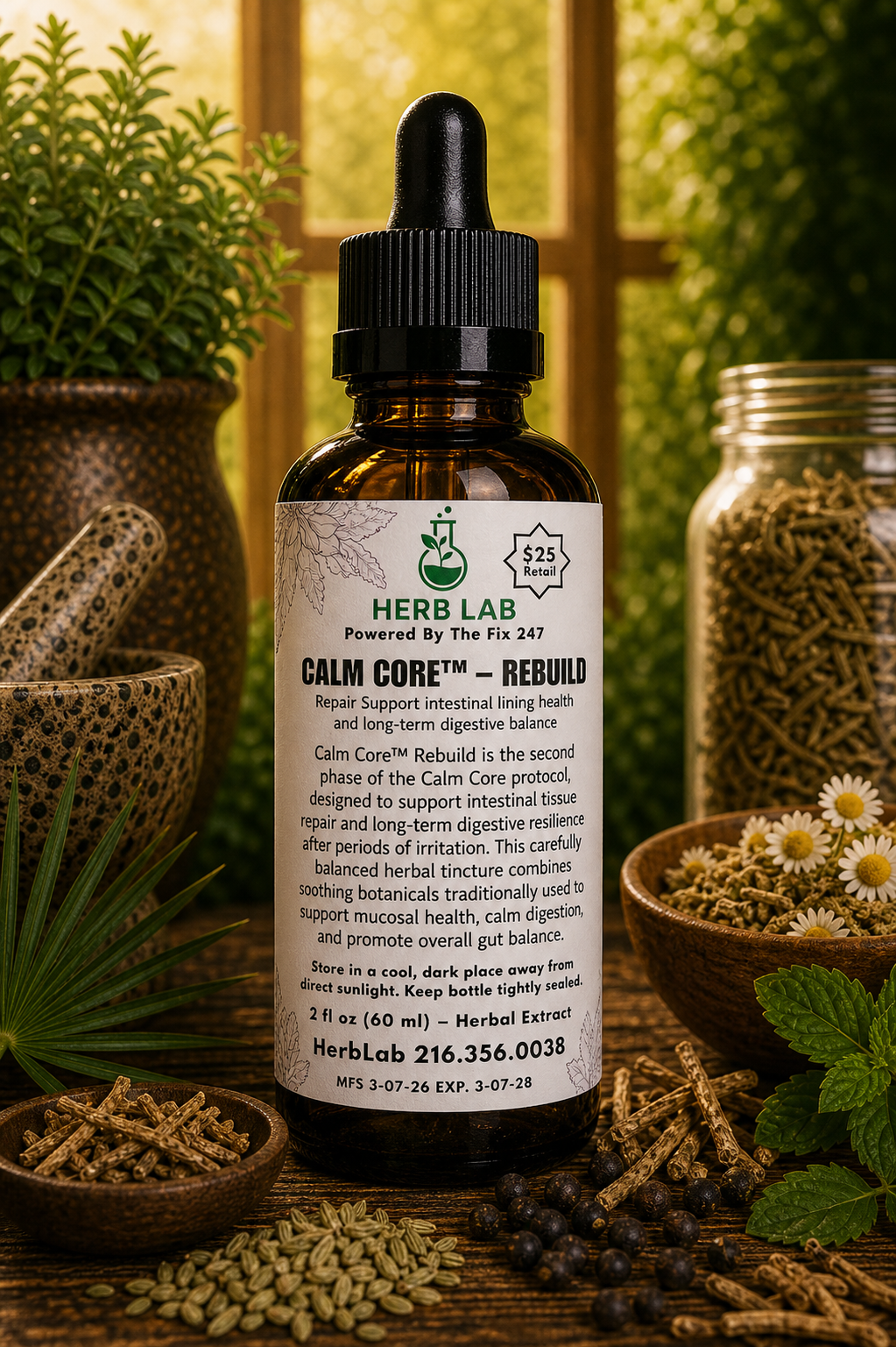 Herb Lab® | Core Calm - Rebuild Tincture