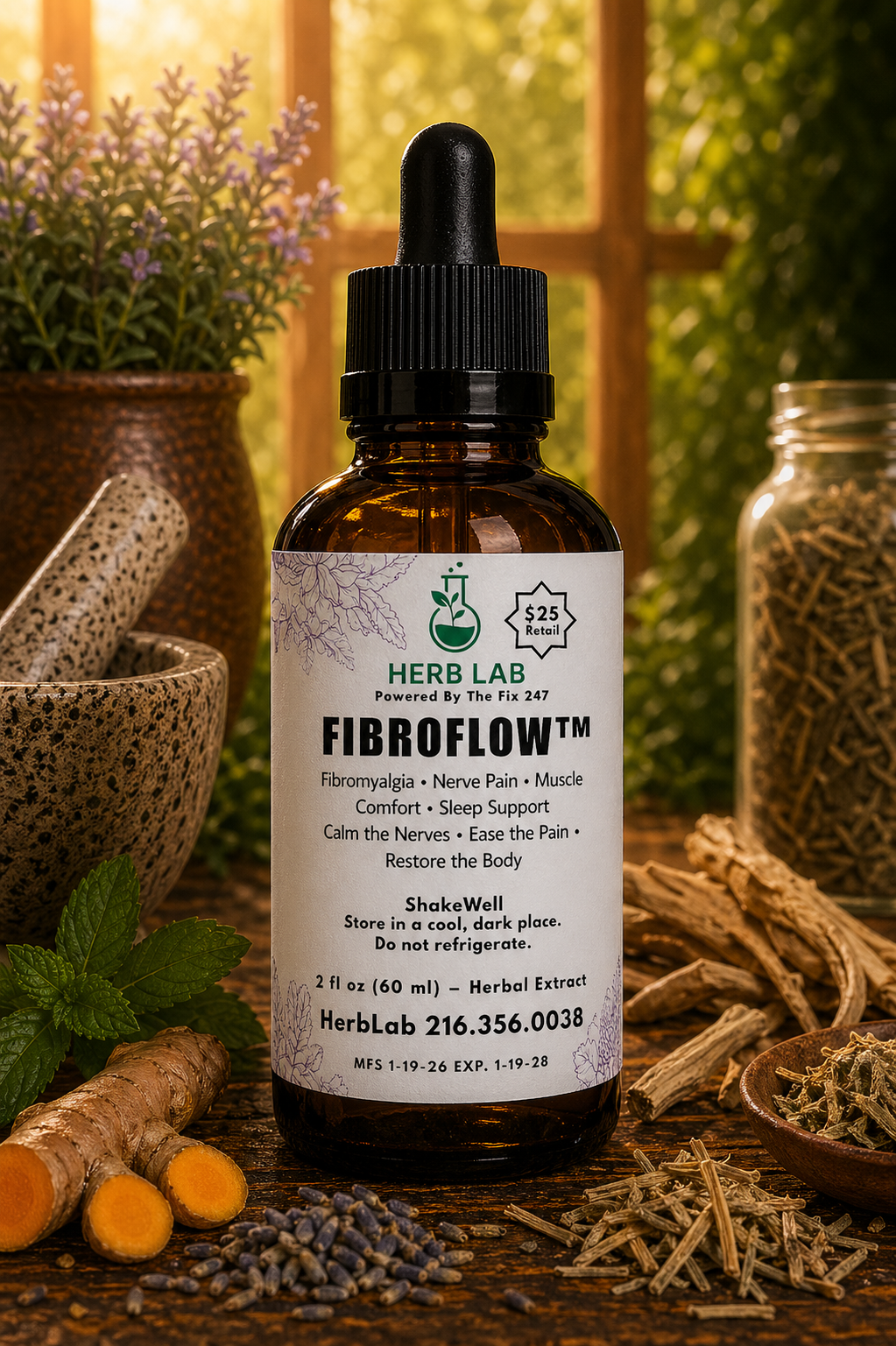 Herb Lab®-FibroFlow™ Total Body Relief Tincture