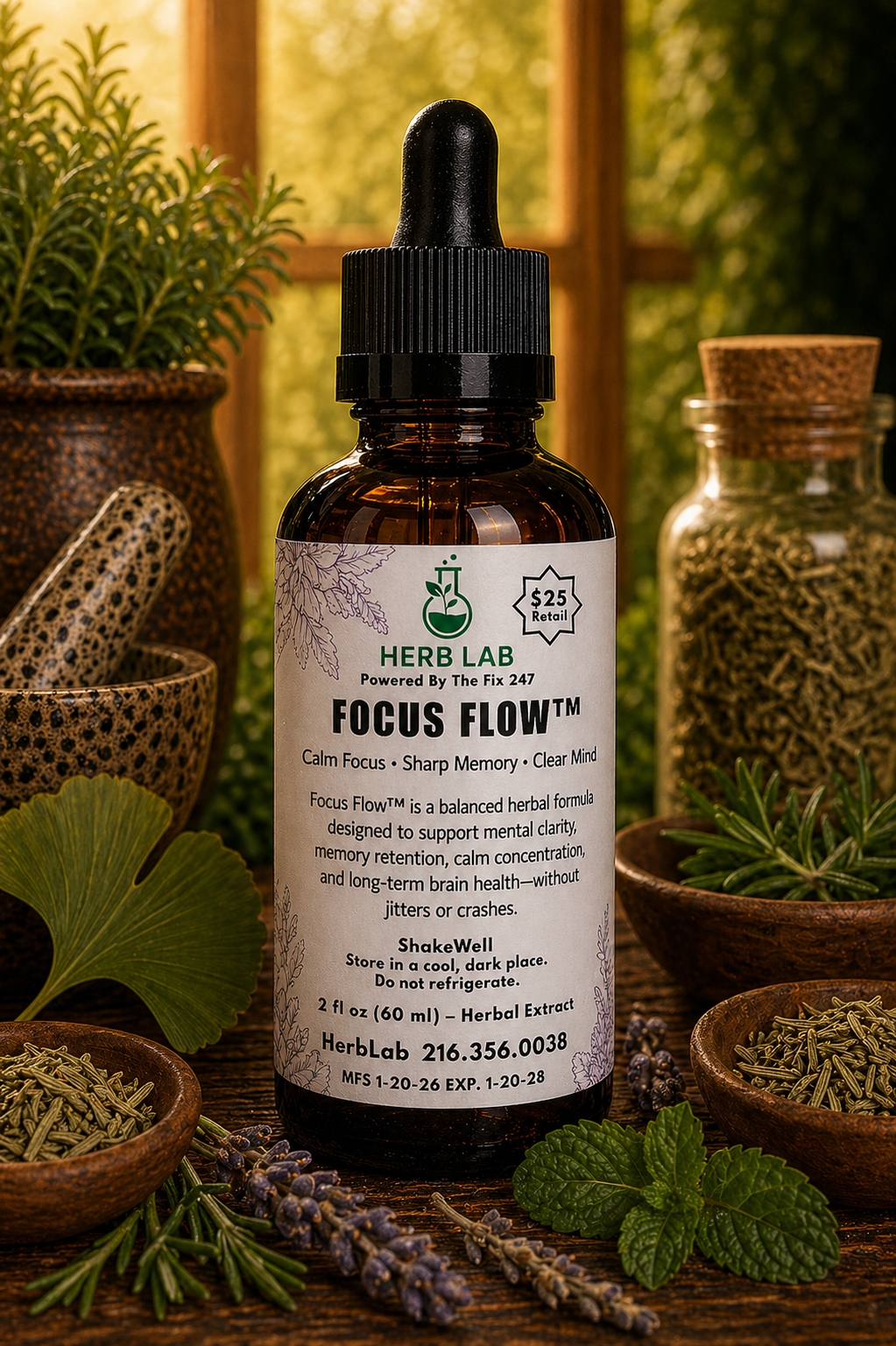 Herb Lab®-Focus Flow™ Tincture