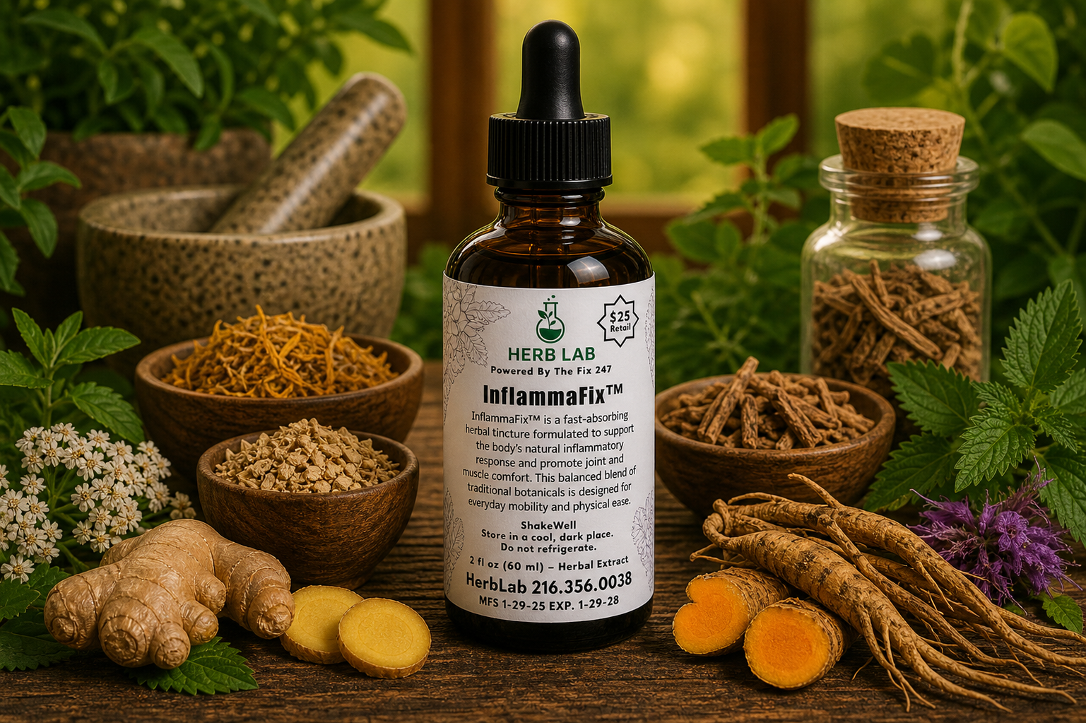 Herb Lab®-InflammaFix™ Joint Relief Herbal Tincture